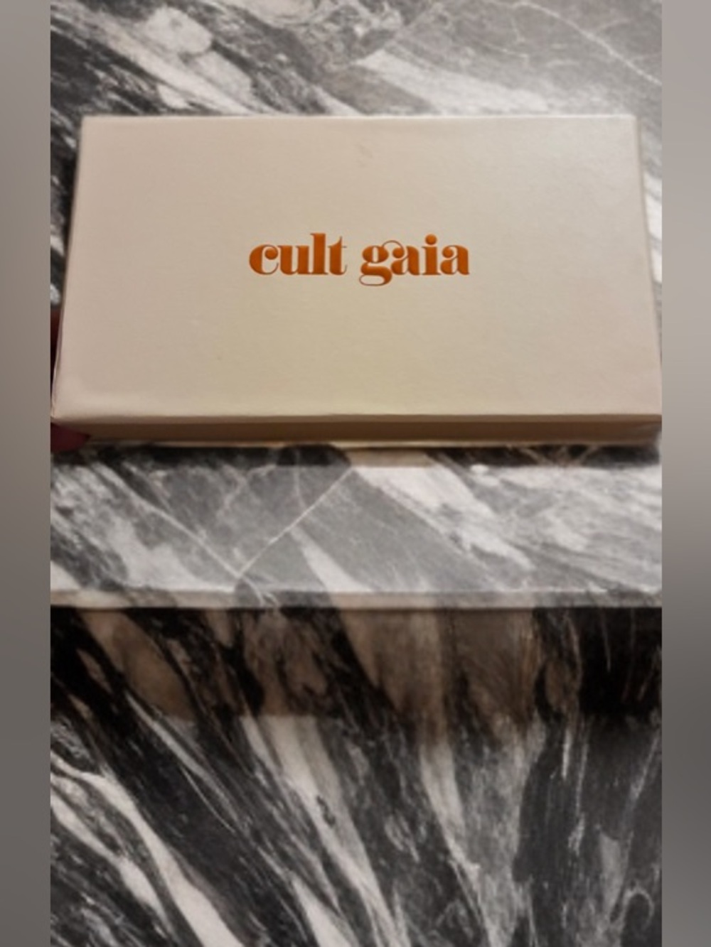 cult gaia Cream Box with Orange Logo